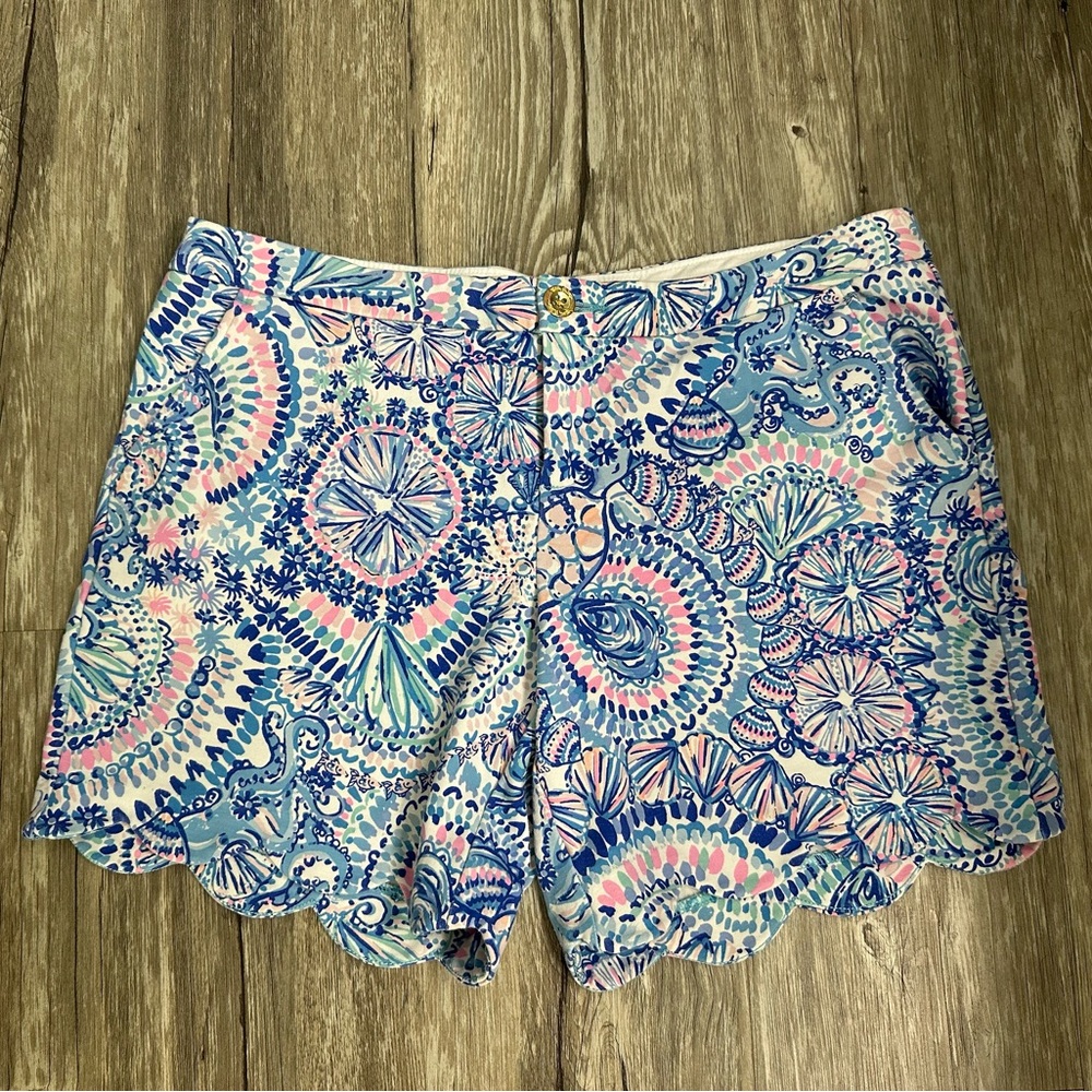 Lilly Pulitzer Buttercup Stretch 5” Shorts size 12